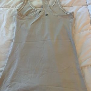 Lululemon razorback tank- Off White